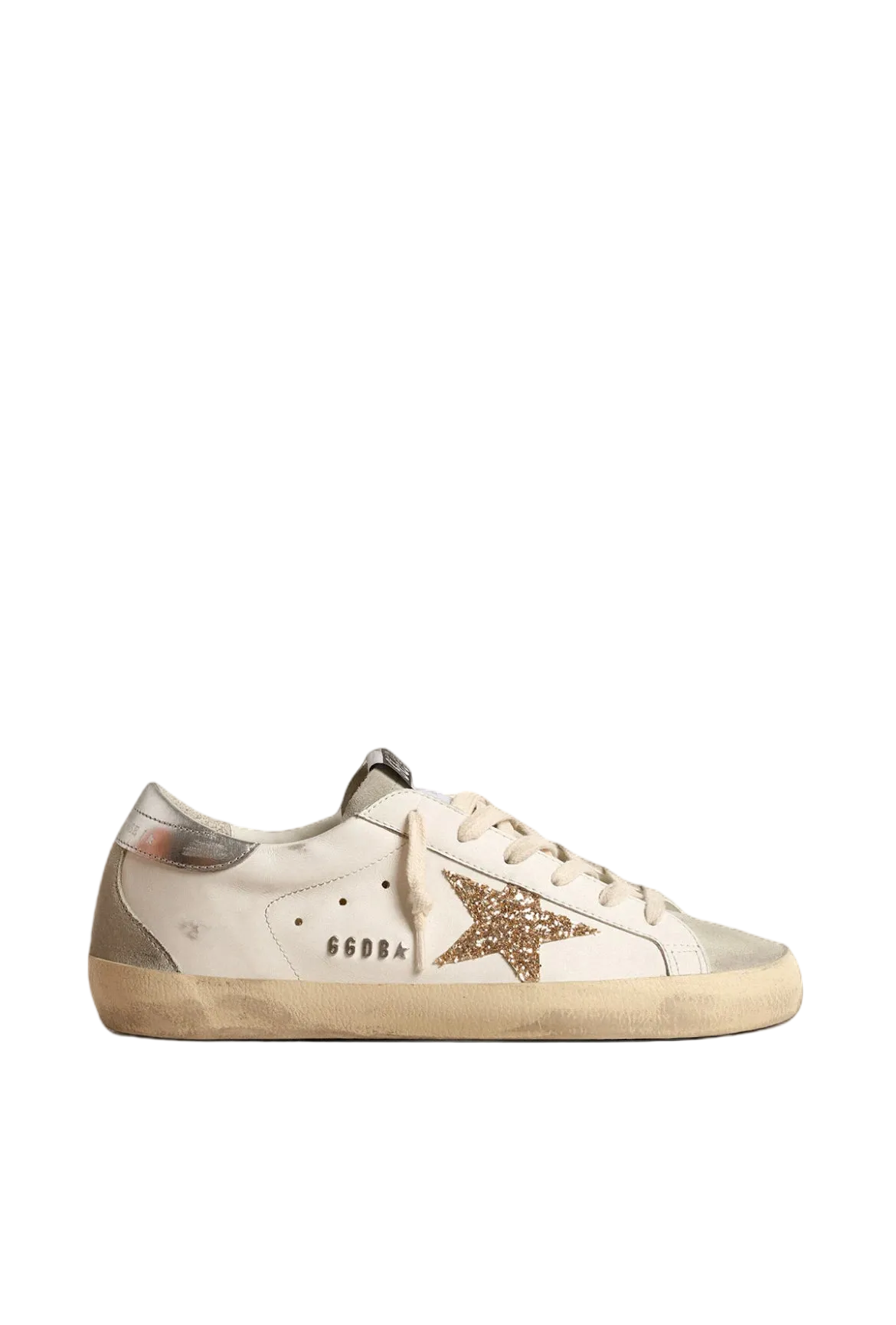 Golden Goose Stella in glitter oro